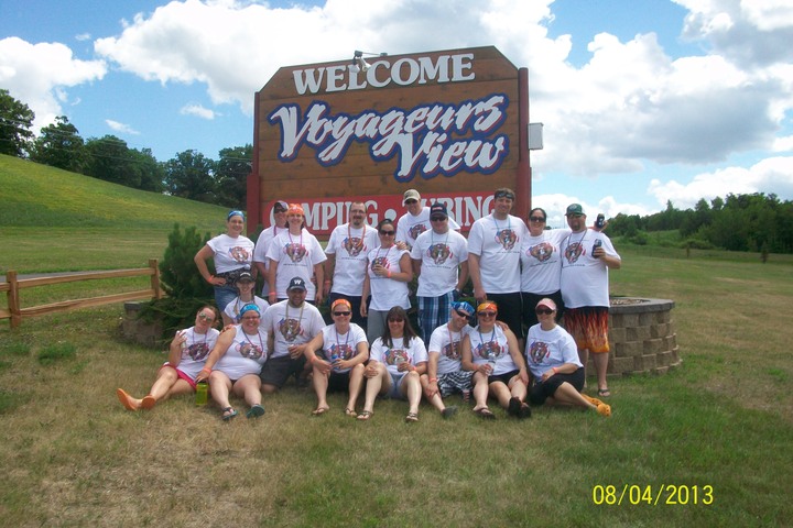 Red Lake Falls Drinking Team T-Shirt Photo
