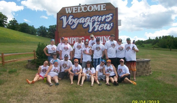 Red Lake Falls Drinking Team T-Shirt Photo
