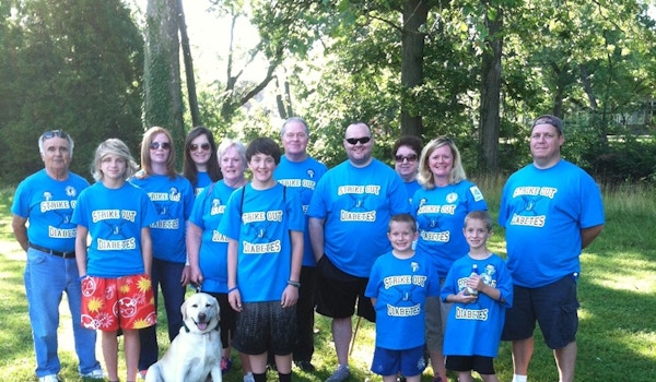 Our First Walk For A Cure Family Team! T-Shirt Photo