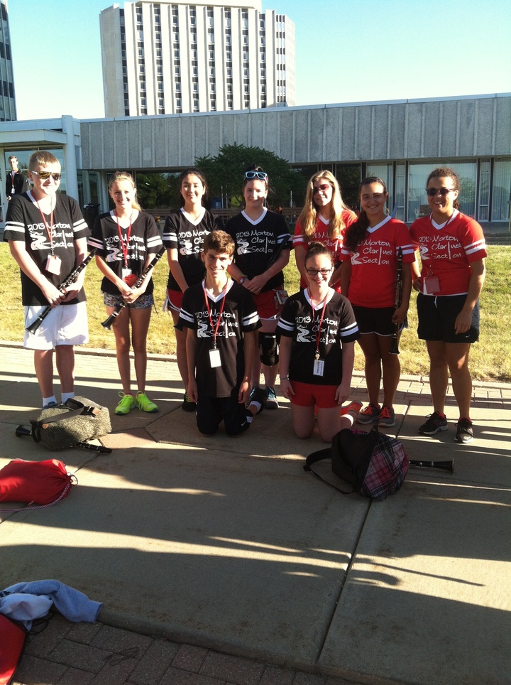 2013 Mhs Marching Band Clarinet Section T-Shirt Photo
