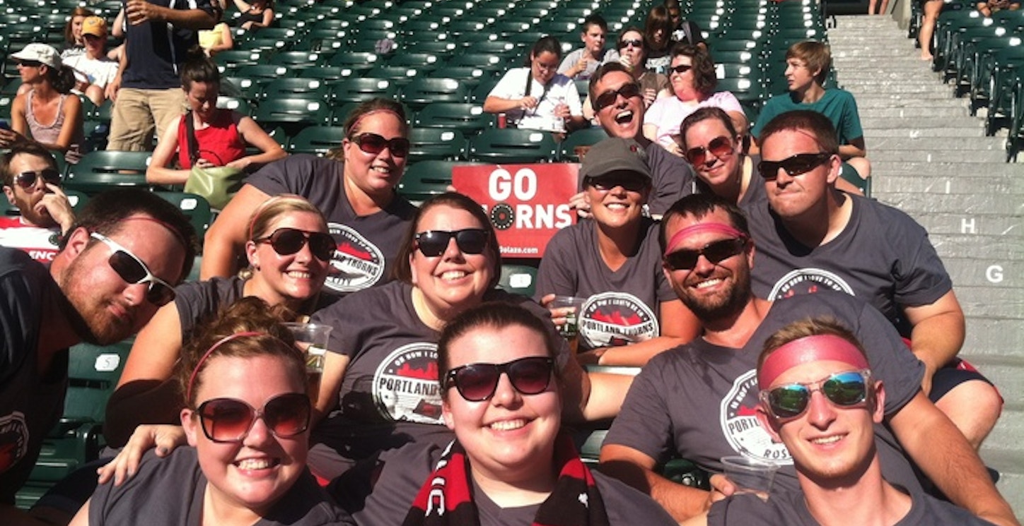 Showing Our Portland Thorns Love!!! T-Shirt Photo