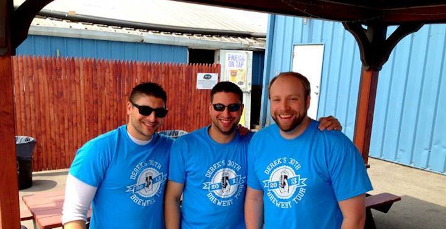 Picture of Family @ Derek's 30th Birthday Brewery Tour! Custom T-Shirt Design Family @ Derek's 30th Birthday Brewery Tour! T-Shirt Photo