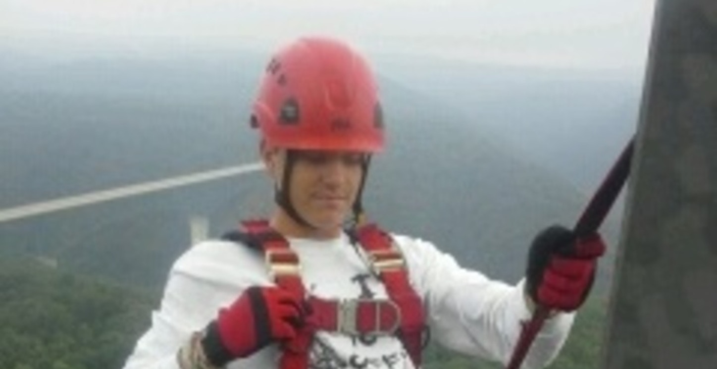 Picture of Cell Tower Climb Custom T-Shirt Design Cell Tower Climb T-Shirt Photo