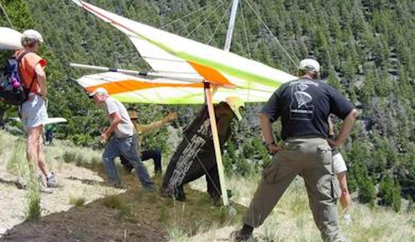 Launching Hang Gliders, King Mountain, Idaho T-Shirt Photo