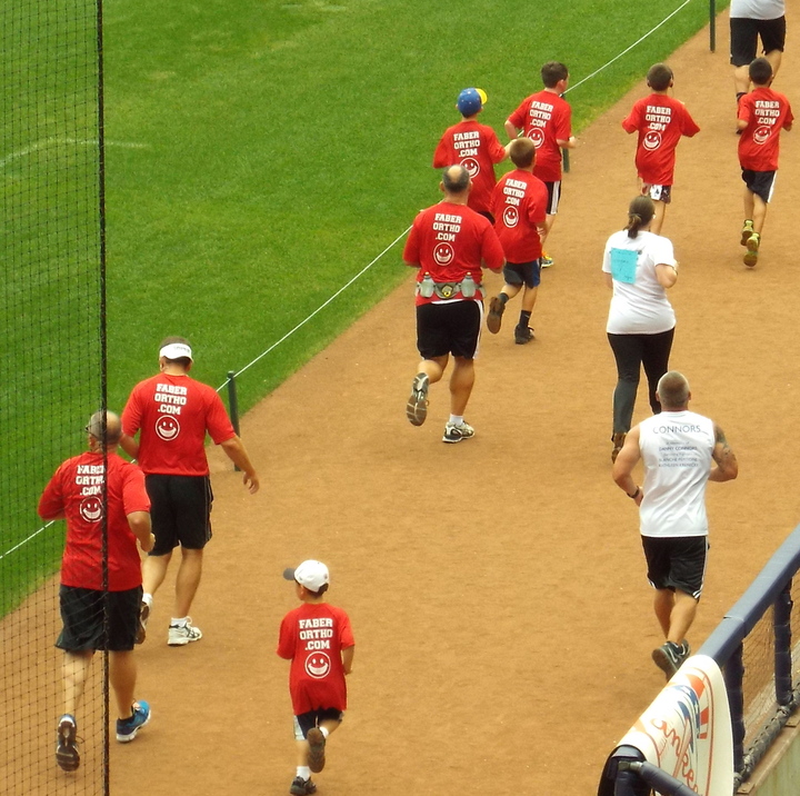 Smiling Faces At Yankee Stadium T-Shirt Photo