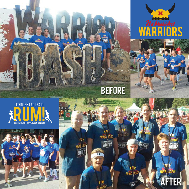 Nebraska Warriors At Warrior Dash! T-Shirt Photo