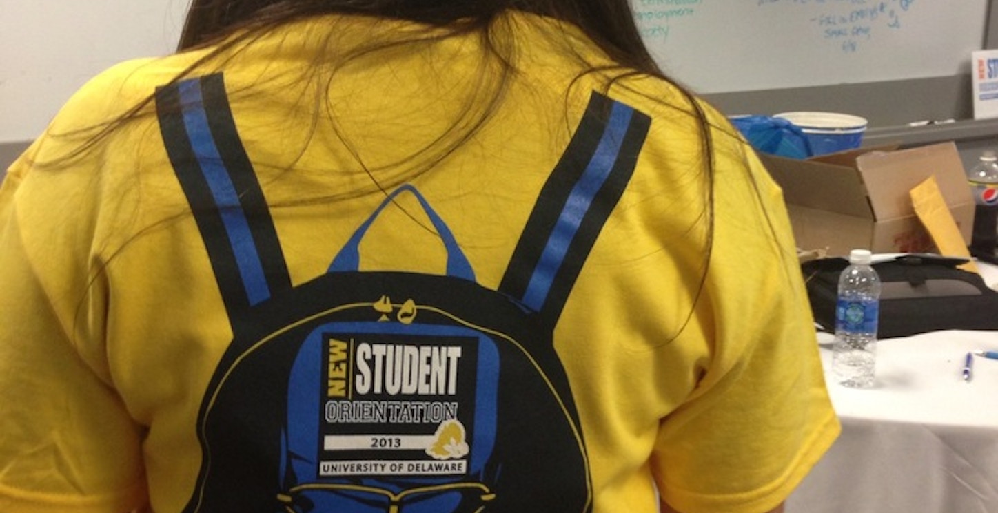New Student Orientation At University Of Delaware T-Shirt Photo