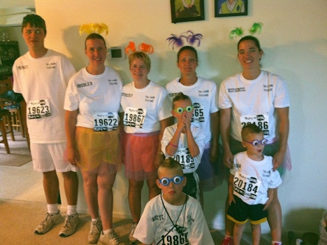 Mommy And Me Color Run Team T-Shirt Photo
