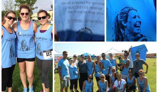 Team Julia Fighting Against Lung Cancer T-Shirt Photo