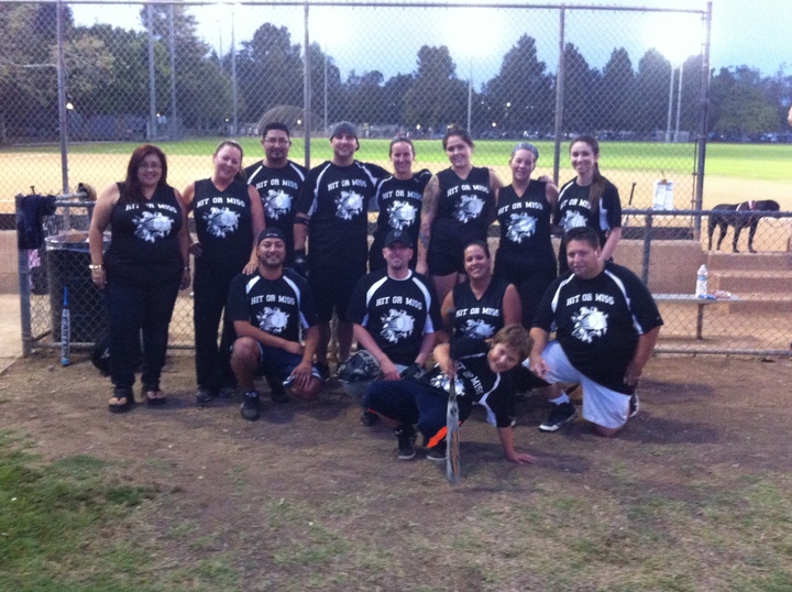 Hit Or Miss Softball Team T-Shirt Photo