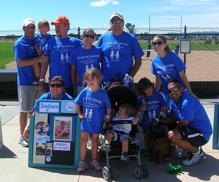 Team Benjamin Rocks The Blue Shirts! T-Shirt Photo