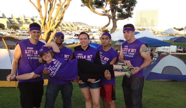 Team Little Bit In The Downtown San Diego Relay For Life Raising Money For The American Cancer Society! T-Shirt Photo