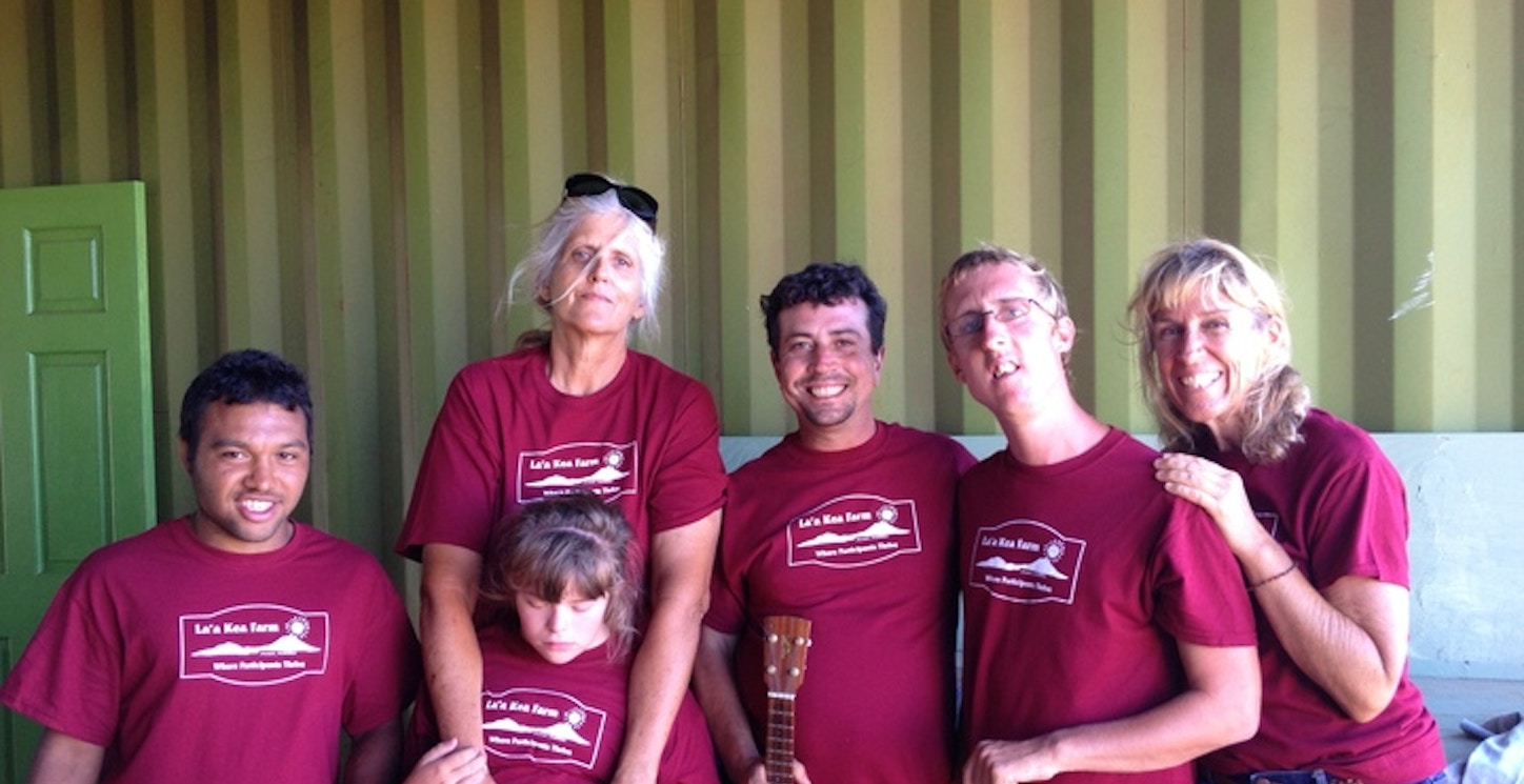 La'a Kea Wednesday Farm Crew Showing Off Their New Shirts T-Shirt Photo