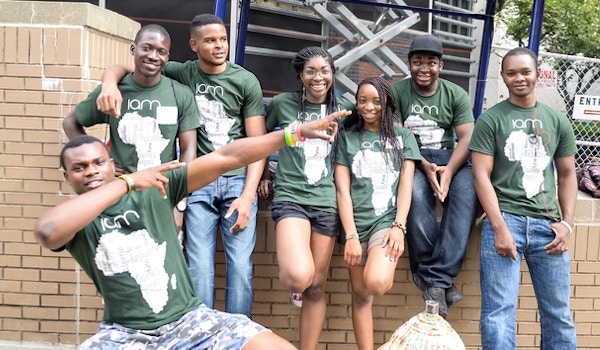 Picture of Njit African Students Volunteering Custom T-Shirt Design Njit African Students Volunteering T-Shirt Photo