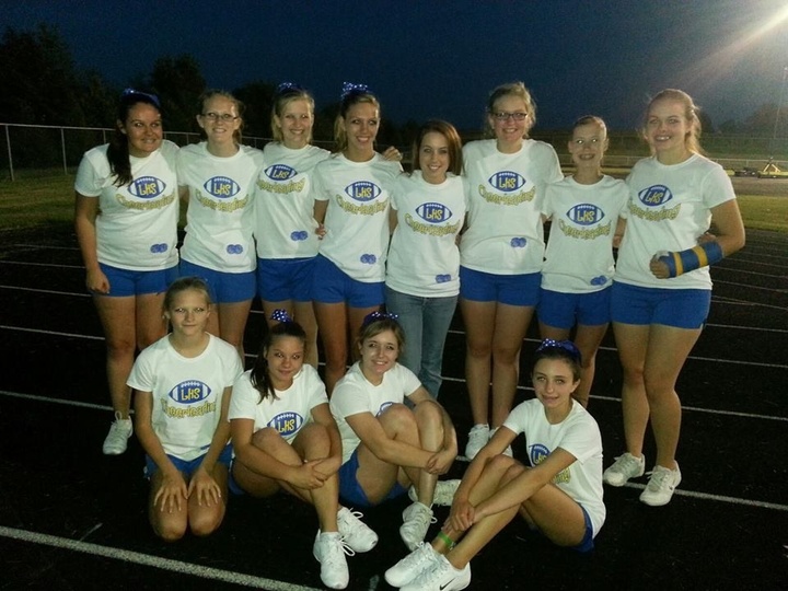 Cheering At Our First Game Of The Year T-Shirt Photo