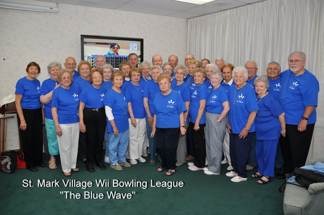 The Blue Wave Of St. Mark Village T-Shirt Photo