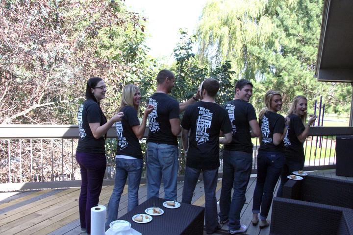 Building Bakeries, Eating Pie T-Shirt Photo