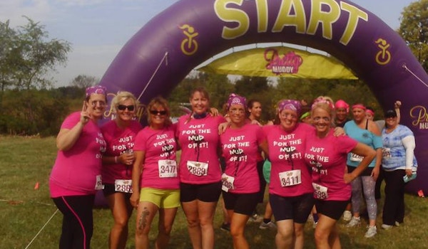 Picture of Pretty Muddy Mud Run Start Custom T-Shirt Design Pretty Muddy Mud Run Start T-Shirt Photo