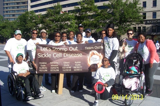 Team Ouzts @ Stomp Out Sickle Cell Disease 5 K Walk 9/14/13 T-Shirt Photo