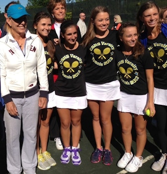 Sandburg Tennis Meets Martina Navratilova  T-Shirt Photo
