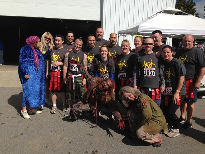 Buffalo Zombie Mud Run   Team 888 Vo Ip T-Shirt Photo