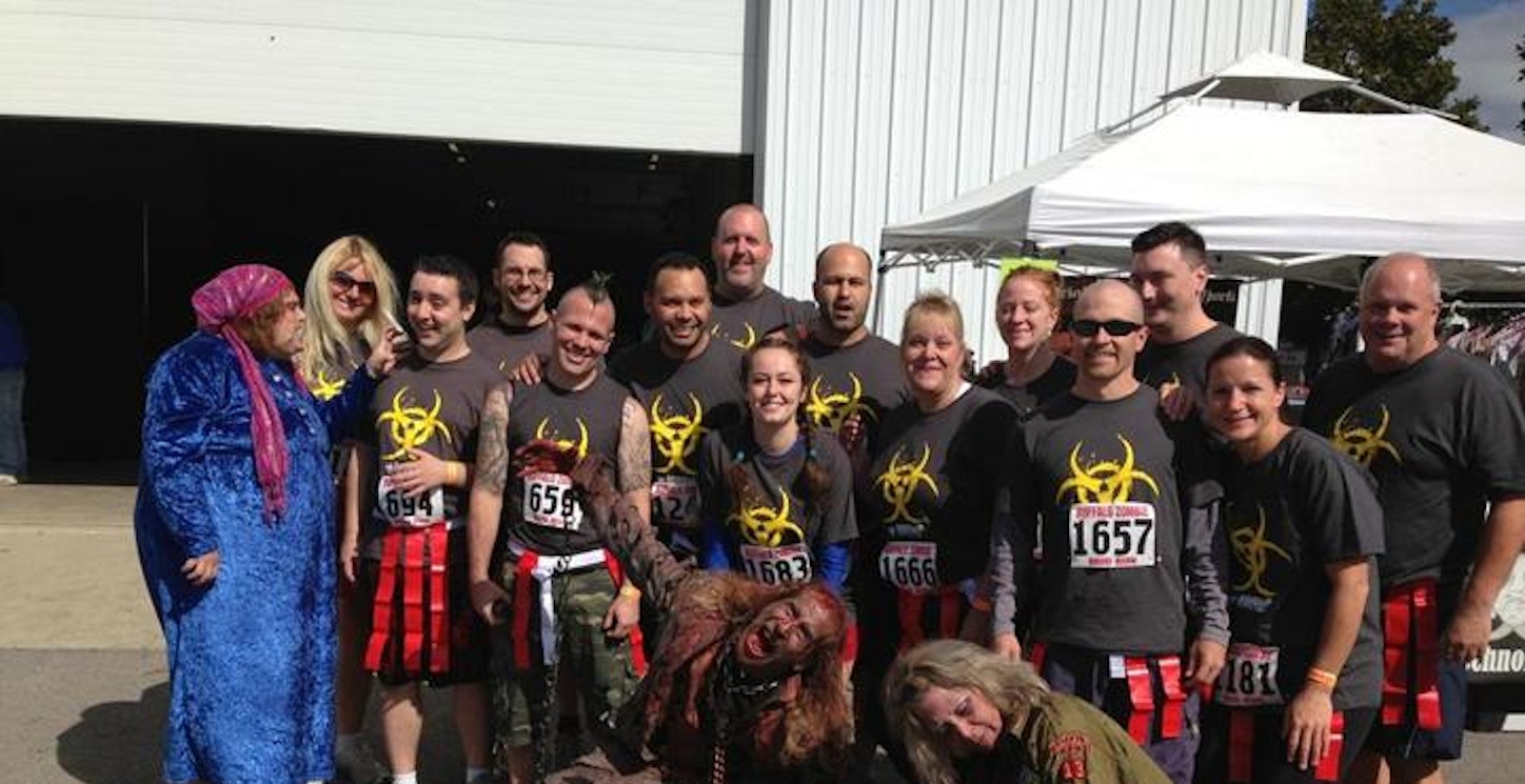 Buffalo Zombie Mud Run   Team 888 Vo Ip T-Shirt Photo