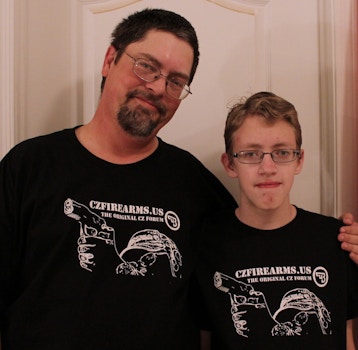 Father And Son T-Shirt Photo