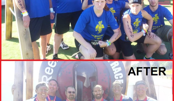 New England Spartan Race   Before & After! T-Shirt Photo