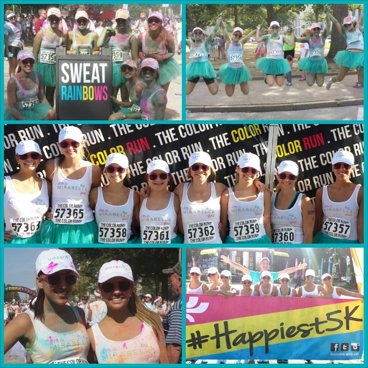 Team Mirabella Paints The Town Teal T-Shirt Photo