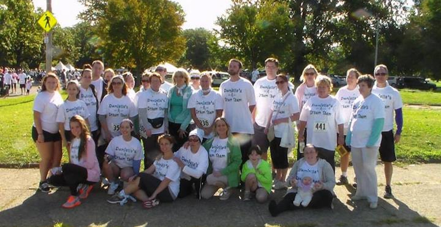 Picture of Danielle's Dream Team For The Break The Silence On Ovarian Cancer Walk Custom T-Shirt Design Danielle's Dream Team For The Break The Silence On Ovarian Cancer Walk T-Shirt Photo
