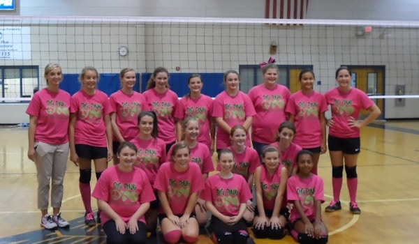 Volleyball Pink Out Game T-Shirt Photo