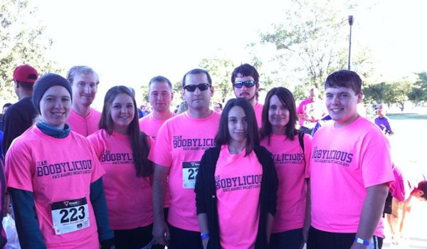 Picture of 5k Race Against Breast Cancer Custom T-Shirt Design 5k Race Against Breast Cancer T-Shirt Photo