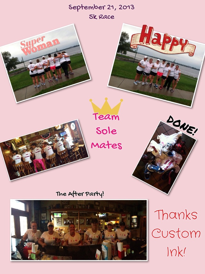 Our First 5k T-Shirt Photo