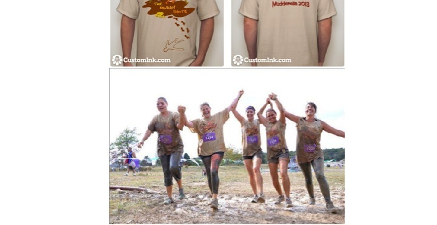 The Muddy Idiots Conquer Mudderella! T-Shirt Photo