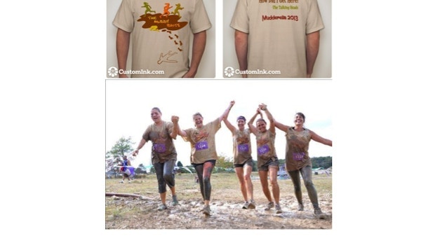 The Muddy Idiots Conquer Mudderella! T-Shirt Photo