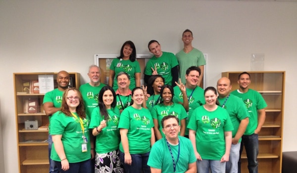 De Vry University Green Is How We Roll! T-Shirt Photo