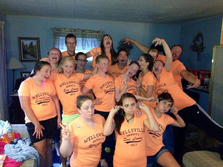 Teenage Girls And Their Coaches!! T-Shirt Photo