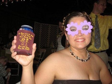 Beer Koozies At Weddings Are Fun T-Shirt Photo