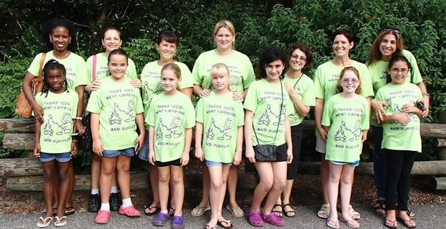 Picture of Girl Scouts Go Camping & Survive! Custom T-Shirt Design Girl Scouts Go Camping & Survive! T-Shirt Photo
