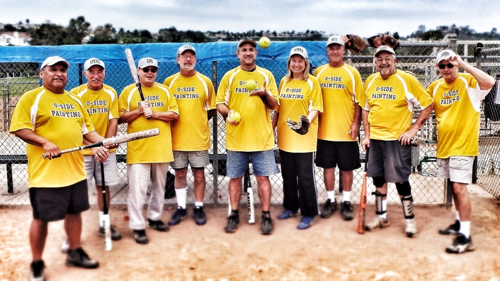 O Side Painting Senior Softball T-Shirt Photo