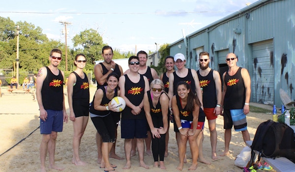 Picture of Tm Advertising Volleyball Team Custom T-Shirt Design Tm Advertising Volleyball Team T-Shirt Photo