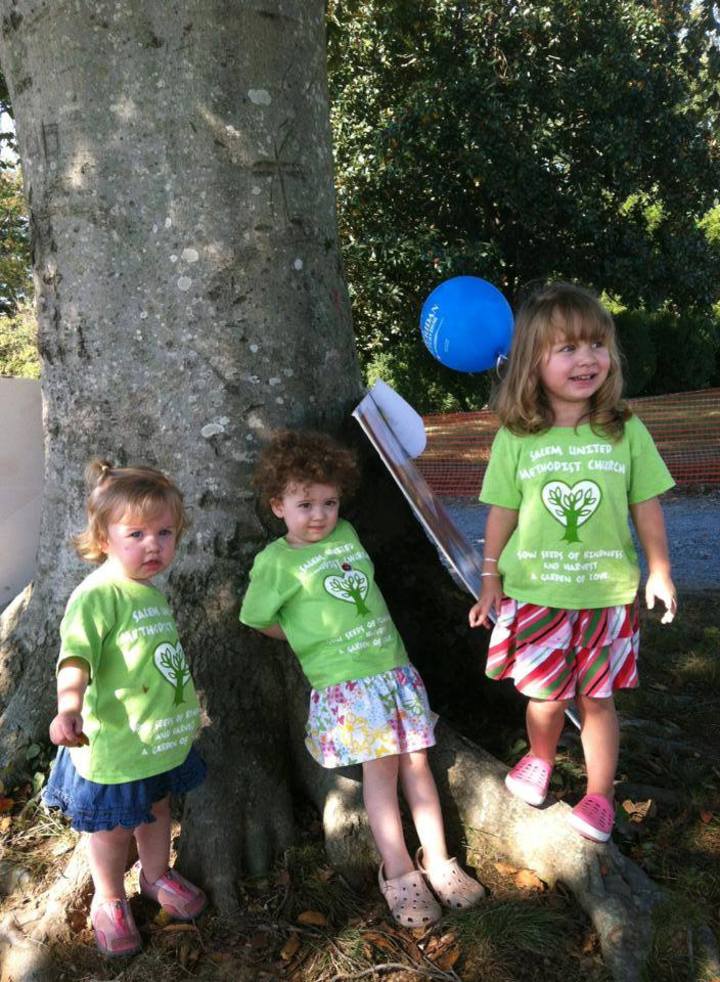 Some Of Our Youngest Church Members Enjoying Old Farm Day, In Style! T-Shirt Photo