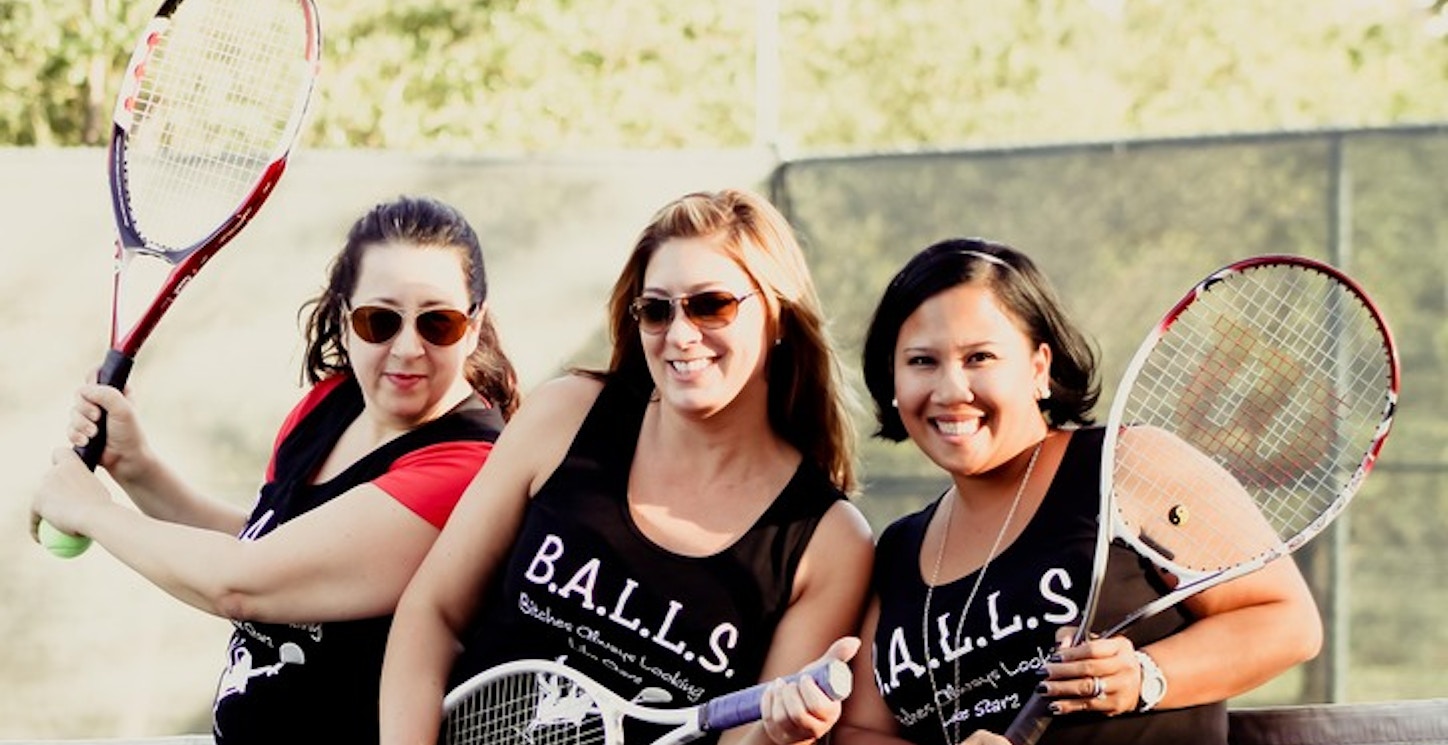 B.A.L.L.S.   Cocktail Tennis T-Shirt Photo