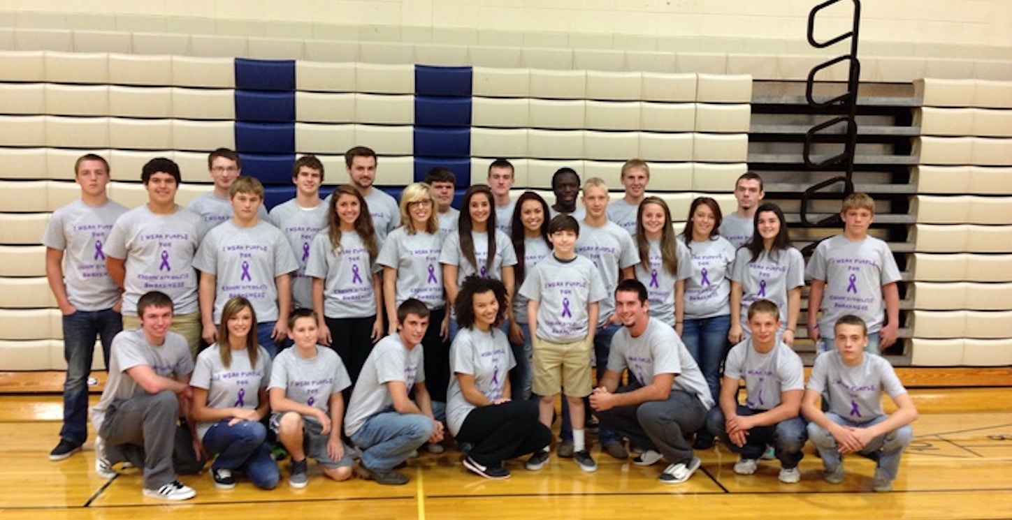 Picture of Crohn's/Colitis Awareness Custom T-Shirt Design Crohn's/Colitis Awareness T-Shirt Photo
