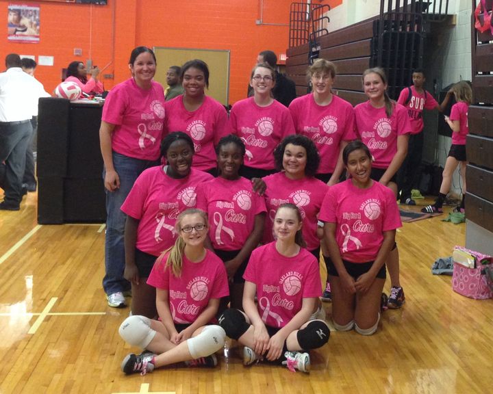 Dig For A Cure   Oakland Mills Freshmen Volleyball T-Shirt Photo
