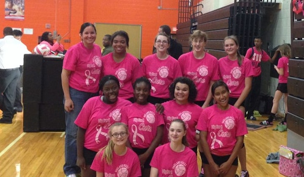 Dig For A Cure   Oakland Mills Freshmen Volleyball T-Shirt Photo