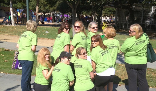 Jazzercise Team At The Walk To End Alzheimer's T-Shirt Photo