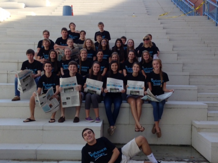 Yorktown Sentry Staff Delivers! T-Shirt Photo