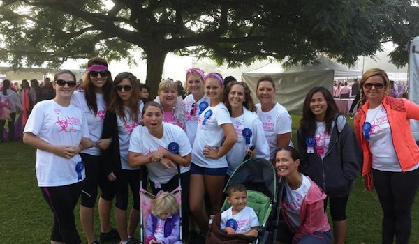 Think Pink   Walking For A Cure!!! T-Shirt Photo