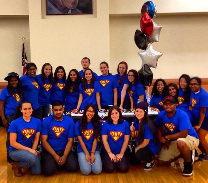 Delta Epsilon Mu   Superheroes  T-Shirt Photo